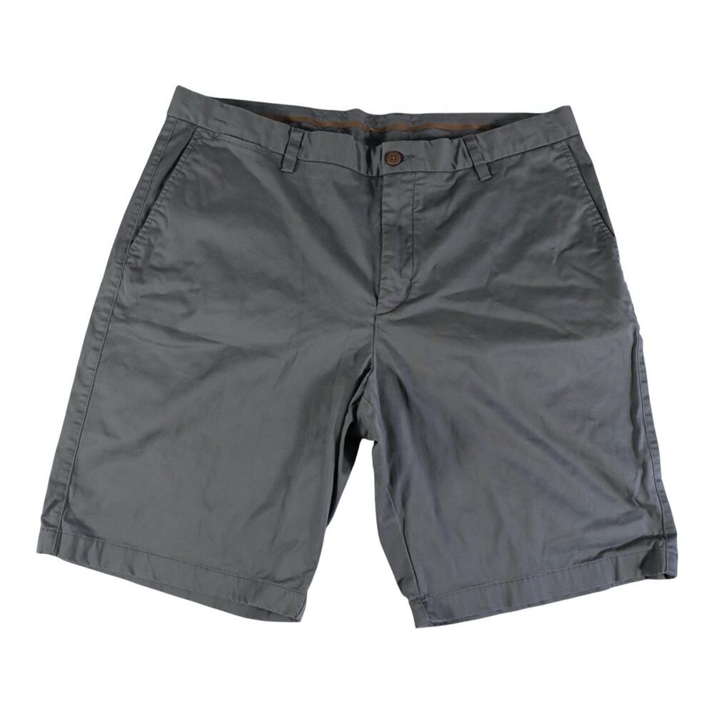 Grandpacore Sporty Athleisure Tommy Bahama Gray Stretch Golf Chino Shorts 40